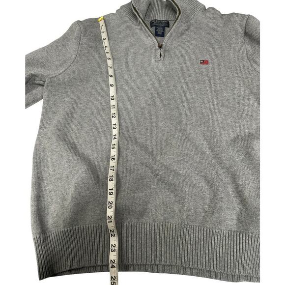 Polo Jean Co. by Ralph Lauren 1/4 Zip Pullover Sweater Gray Size L - Picture 5 of 9